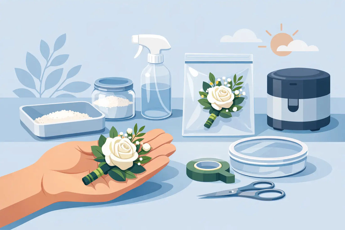 How to Preserve Boutonniere Flowers at Home