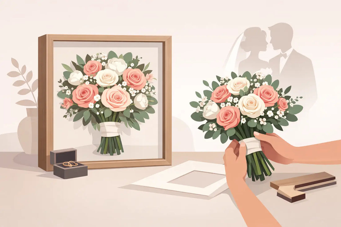 Choosing a Wedding Bouquet Preservation Frame