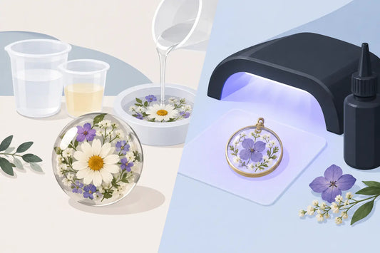 Epoxy Resin Versus UV Resin for Floral Keepsakes