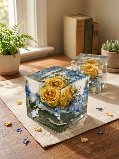 Cube paperweight